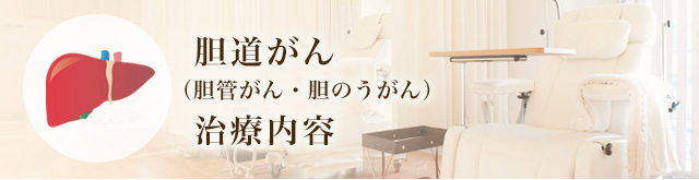 胆道がん（胆管がん・胆のうがん）治療内容